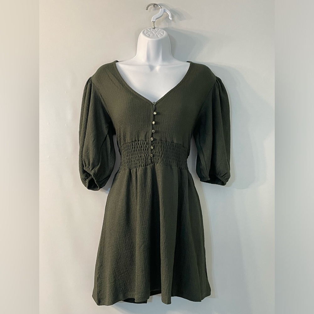 NWT Francesca's Olive Green Dress